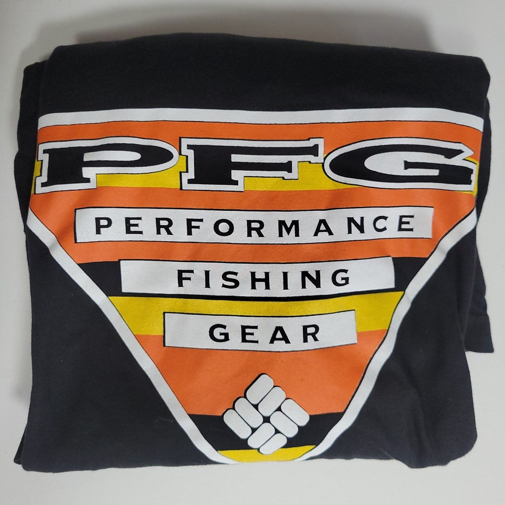 NEW Columbia PFG Black Graphic Tee Shirt Mens 5X Long Sleeve Outdoor Gorpcore - Picture 10 of 10